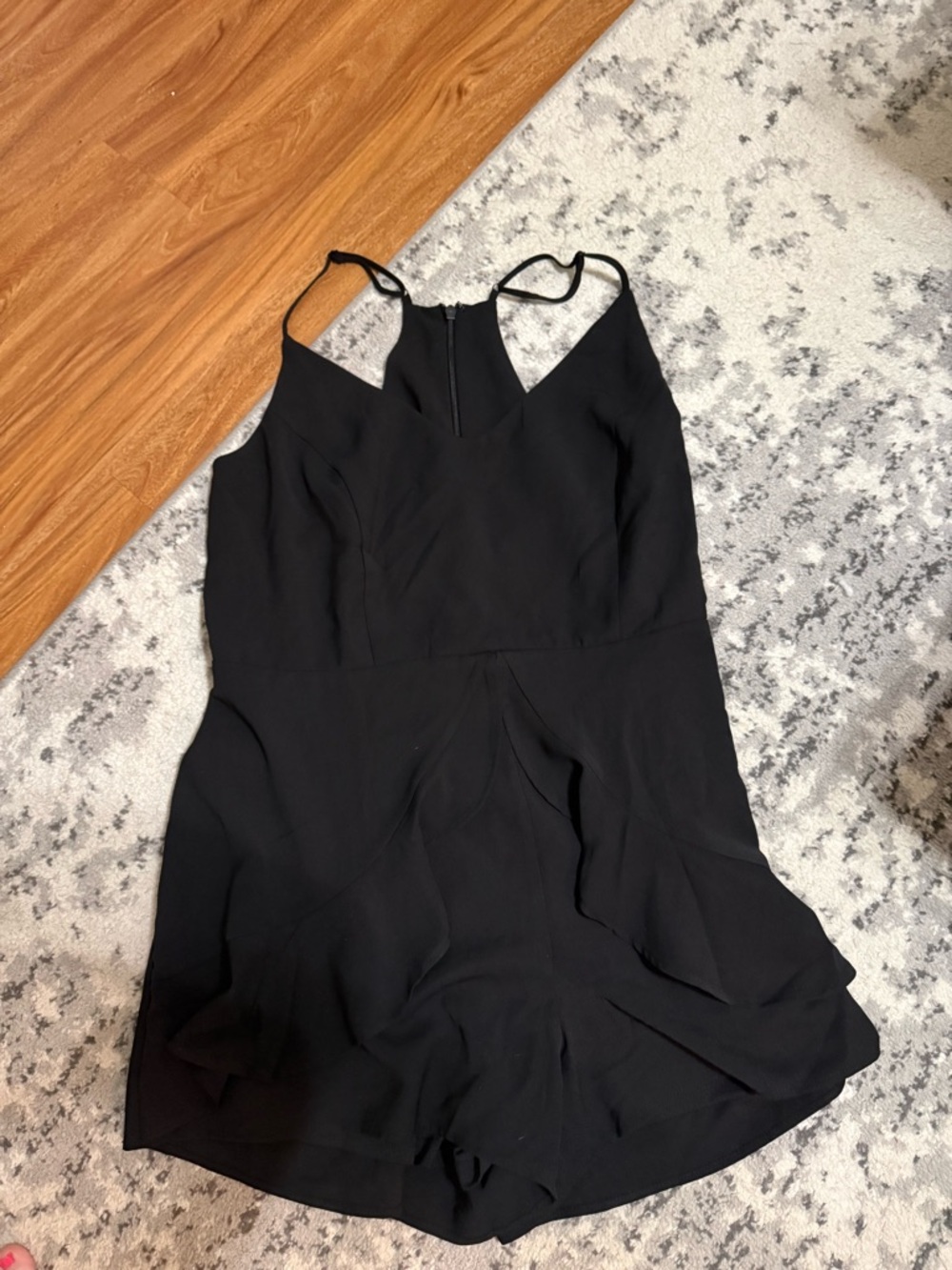 City Chic Black Mini Dress with Spaghetti Straps